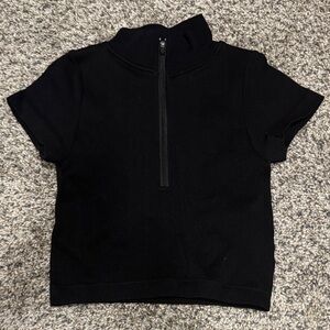 Black Half-Zip Shirt